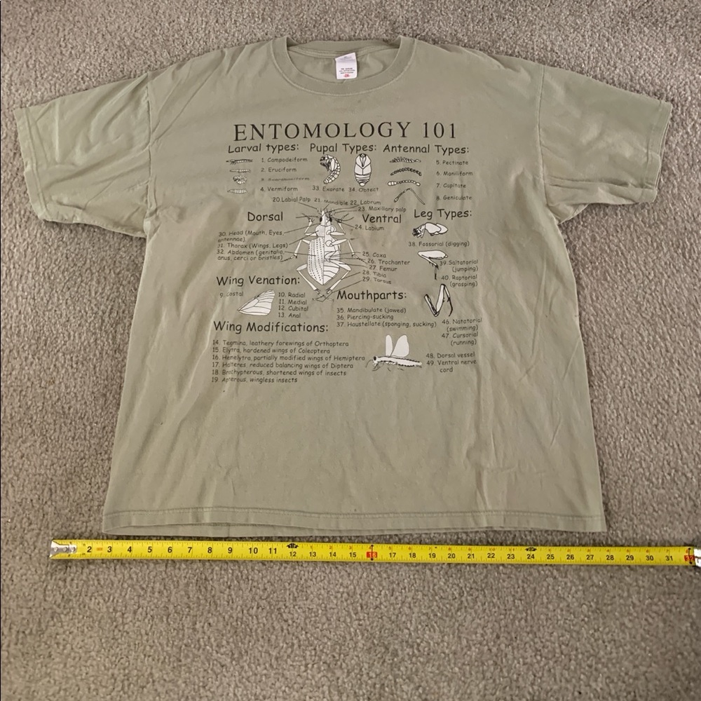 Entomology vintage xxl T-shirt t 2xl men